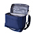 Bag Térmica Azul Com Alça Ajustavél E Bolso Frontal Preta de Poliéster 7,5l - Imagem 1