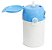 Squeeze de Polímero Branco com Tampa Rostinho e Botão de Abertura na Cor Azul - 400ml - Imagem 4