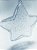 Bola de natal acrilica modelo estrela com Glitter - personalizavel. 7,0 cm Pct 10un - Imagem 1