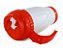 Copo Térmico de Plástico para Sublimação com Tampa Bico, Alça e Fundo Vermelho - 475ml - Imagem 2