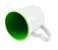 Caneca Love Branca para Sublimação Interior Verde Claro - 1 Unidade - Imagem 2