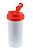 Squeeze de Plástico Branco para Sublimação com Tampa Vermelha - 475ml - Imagem 2