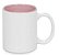 36 Caneca para Sublimação de cerâmica Branca com Interior Rosa - Live - Imagem 1