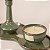 Jogo com Vaso Difusor, Vela Aromática e Bandeja em Cerâmica Artesanal Verde - Imagem 4