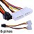 Cabo Adaptador 2 x Molex para PCI-Express 6 Pinos EVGA - Imagem 2
