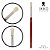 PINCEL 81221 (IK221) - LINHA VERMELHA - IKKO MAKEUP - Imagem 1