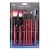 KIT DE PINCÉIS VERMELHO (KP5-9A) - 7 PINCÉIS - MACRILAN - Imagem 1