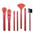 KIT DE PINCÉIS VERMELHO MORANGO (KP9-5) - 7 PINCÉIS - MACRILAN - Imagem 2