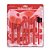 KIT DE PINCÉIS VERMELHO MORANGO (KP9-5) - 7 PINCÉIS - MACRILAN - Imagem 1