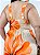 Vestido Crystal Plus Laranja - Imagem 5