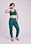 Calça Jogger Larga Quadrados Verde Esmeralda Upcycling - Imagem 2