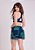 Shorts Jogger Quadrado Marinho e Verde Upcycling - Imagem 5