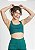 Top Com Bojo e Fecho Verde Esmeralda Upcycling - Imagem 1