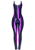 Macacão Carnaval Copacabana Oricla Penas Roxo e Lilás - Imagem 1