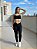 Legging Fuso Cós Transpassado Winner Preto - Imagem 4