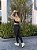 TOP CROPPED CYBELLE BLACK/AMARELO NEON - Imagem 2