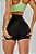 Shorts com Recortes Connect Preto - Imagem 3