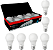 Pack com 6 Lâmpadas Led Pera Branco Frio 6500K 9W Bivolt - Imagem 1