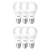 Pack com 6 Lâmpadas Led Pera Branco Frio 6500K 9W Bivolt - Imagem 2