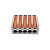 Conector de Emenda e Derivação 0,5 a 4 mm² 5 Pólos 32A Cinza - Imagem 2