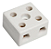Conector de Porcelana 2 Pólos 10 mm² 50A 600V - Imagem 2