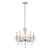 Lustre Pendente Candelabro Acrílico 5 Lâmpadas Branco Elgin - Imagem 1