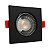 Spot Led Quadrado 5W Branco Quente 3000k Bivolt Preto - Imagem 1