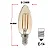 Lâmpada Filamento Led Retrô Vela Âmbar 2200K E14 2W 220V - Imagem 3