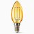 Lâmpada Filamento Led Retrô Vela Âmbar 2200K E14 2W 220V - Imagem 1