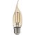 Lâmpada Filamento Led Retrô Vela Chama Âmbar 2200K E27 Dimerizável 4W 110V - Imagem 1
