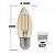 Lâmpada Filamento Led Retrô Vela Âmbar 2200K E27 2W Bivolt - Imagem 3