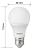 Lâmpada Led Pera Branco Quente 3000K 9W Bivolt - Imagem 3