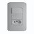 Conjunto 4x2 com 1 Interruptor Paralelo 10A + 1 Tomada 2P+T 20A/250V - Imagem 1