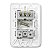 Conjunto 4x2 c/ 1 Interruptor 10A + 1 Tomada 2P+T 20A/250V - Imagem 4