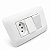Conjunto 4x2 com 2 Interruptores Simples 10A + 1 Tomada 2P+T 10A/250V - Imagem 2