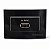 Tomada Carregador USB 2A Bivolt para Embutir em Móvel Linha Sleek 65x45mm Preto Ebony - Imagem 1