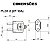 Plugue Desmontável Macho Adaptador 2 Pino 180º de 10A - Imagem 5