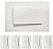Interruptor Paralelo 10A/250V para Embutir em Móvel Linha Clean 65x45mm Branco - Imagem 1