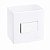 Caixa de Sobrepor com 1 Interruptor 75x75mm Sleek Branco - Imagem 1