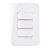 Placa 4x2 com 3 Interruptores Simples 10A/250V Linha B3 - Imagem 1