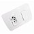 Placa 4x2 com 1 Interruptor Simples 10A/250V + 1 Tomada 2P+T 10A/250V Linha B3 - Imagem 2