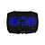 Cooler para Notebook Ingvar Gamer com LED Azul e 4 Ventoinhas Warrior (AC332) - Imagem 2