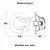 Spot Dicróico Direcional Redondo 5W Branco Quente 3000k Bivolt - Imagem 3