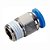 Conexão Pneumática Instantânea Reta Macho 6mm 1/4" NPT - Imagem 1
