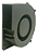 Cooler Mini Ventilador Caracol AD2512MB Blower 2 Fios 12V - Imagem 2