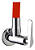 Torneira para Cozinha de Parede Tubo Flexível Vermelha Cone Duplo Jato Sigma 1168 - Imagem 2