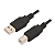 Cabo USB A + USB B com 1,80m - Imagem 2