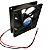 Cooler Mini Ventilador 9025S-12/2 2 Fios 12V D91-2 Asa Fan - Imagem 2