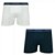 Kit com 2 Cuecas Boxer Infantil Algodão com Elastano Pai e Filho Lupo - Imagem 1