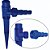 Haste Azul 30cm para Aspersor com Rosca Interna de 1/2" e Adaptador para Mangueiras - Imagem 2